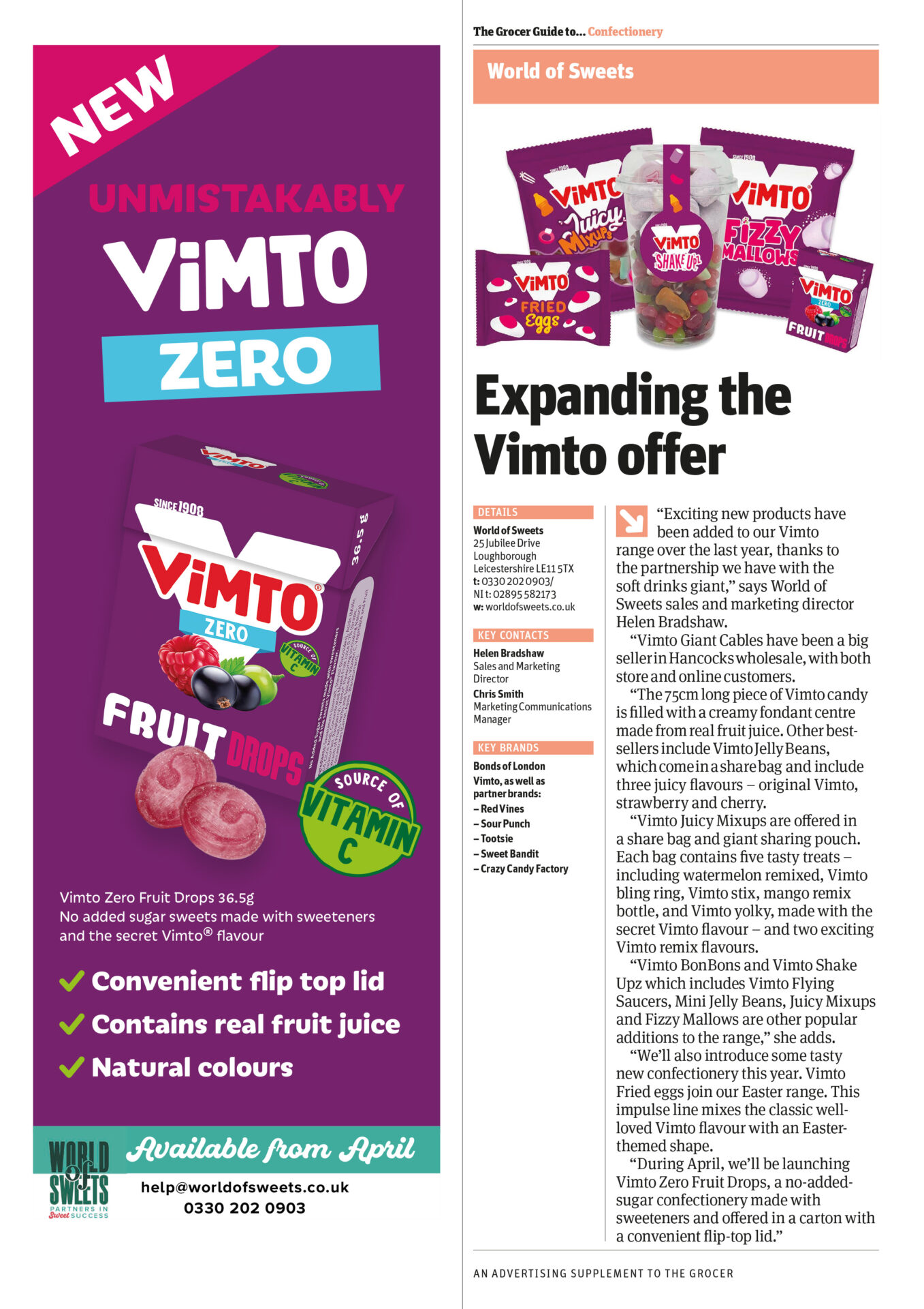 The Grocer’s Guide to Confectionery: Expanding our Vimto offer